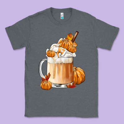 Fall Coffee Classic Tee Designed By Fadigitalartstudio