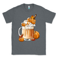 Charcoal Heather Fall Coffee Classic Tee - FaDigitalArtStudio