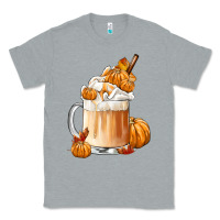 Heather Grey Fall Coffee Classic Tee - FaDigitalArtStudio