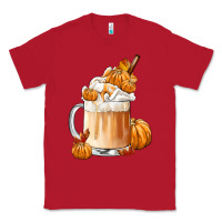 Red Fall Coffee Classic Tee - FaDigitalArtStudio