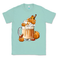 Seafoam Fall Coffee Classic Tee - FaDigitalArtStudio