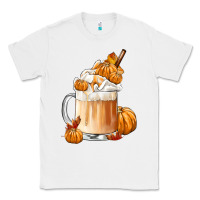White Fall Coffee Classic Tee - FaDigitalArtStudio