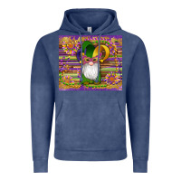Mardi Gras Gnomes Mask Serape Sunflowers Vintage Hoodie | Teevron