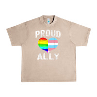 French Oak proud ally lgbt rainbow heart gay pride month Urban Heavy Tee - linhVisuals