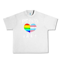 Lunar Rock proud ally lgbt rainbow heart gay pride month Urban Heavy Tee - linhVisuals