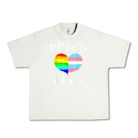 Pistachio proud ally lgbt rainbow heart gay pride month Urban Heavy Tee - linhVisuals
