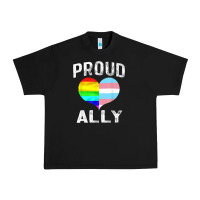 Black proud ally lgbt rainbow heart gay pride month Urban Heavy Tee - linhVisuals