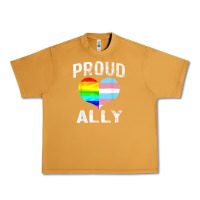 Peanut Butter proud ally lgbt rainbow heart gay pride month Urban Heavy Tee - linhVisuals