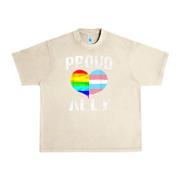 Sandshell proud ally lgbt rainbow heart gay pride month Urban Heavy Tee - linhVisuals
