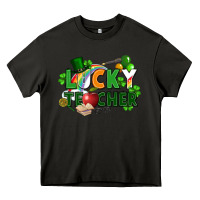 Asphalt lucky teacher St. Patricks Day Heavy Core Tee - FaDigitalArtStudio