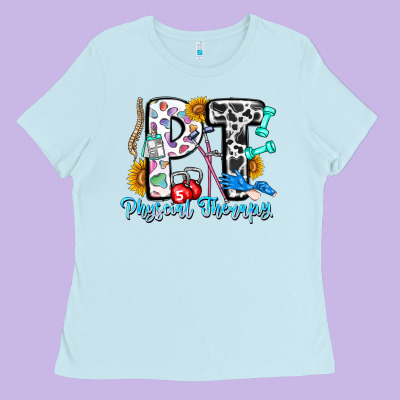Pt Therapy Ladies Tee Designed By Cowhidedigitalart