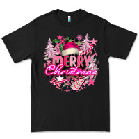 Black pink merry christmas Premium Tee - FaDigitalArtStudio
