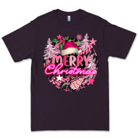 Plum pink merry christmas Premium Tee - FaDigitalArtStudio