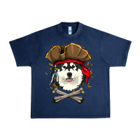 Navy alaskan malamute pirate dog halloween Urban Heavy Tee - linhVisuals
