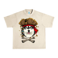 Sandshell alaskan malamute pirate dog halloween Urban Heavy Tee - linhVisuals
