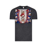 Vintage Black Baseball Mom Vintage Tee - CowhideDigitalArt
