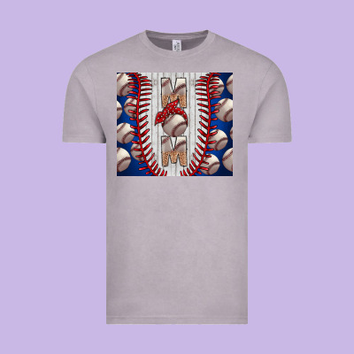 Baseball Mom Vintage Tee Designed By Cowhidedigitalart