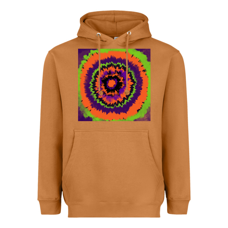 Halloween Tie  Dye Pattern Heavyweight Hoodie by RanaPortraitStore | Teevron