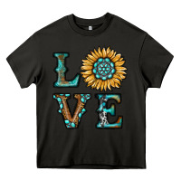 Asphalt sunflower love Heavy Core Tee - RanaPortraitStore