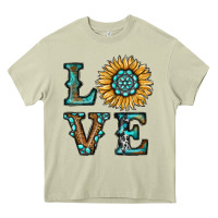 Mossy sunflower love Heavy Core Tee - RanaPortraitStore