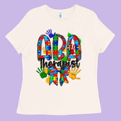 Aba Therapist Ladies Tee Designed By Cowhidedigitalart