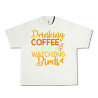 Pistachio drinking coffee watching birds funny Urban Heavy Tee - linhVisuals