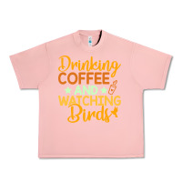 Salmon drinking coffee watching birds funny Urban Heavy Tee - linhVisuals