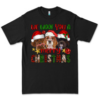 Black We Woof You A Merry Christmas Premium Tee - FaDigitalArtStudio