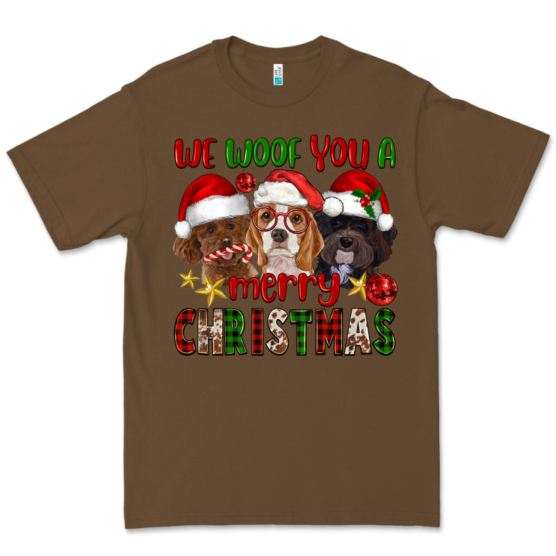 We Woof You A Merry Christmas Premium Tee by FaDigitalArtStudio | Teevron