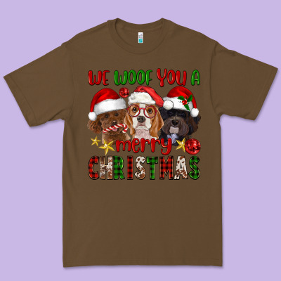 We Woof You A Merry Christmas Premium Tee Designed By Fadigitalartstudio