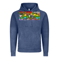 Vintage Denim Western St. Patrick's Day Shamrock Rainbow Vintage Hoodie - Artiststas