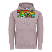 Vintage Zinc Western St. Patrick's Day Shamrock Rainbow Vintage Hoodie - Artiststas