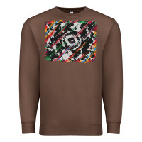 Chestnut cowhide and serape background Premium Sweatshirt - RanaPortraitStore