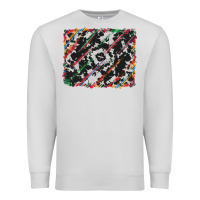Dove Grey cowhide and serape background Premium Sweatshirt - RanaPortraitStore