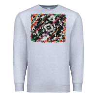 Heather Grey cowhide and serape background Premium Sweatshirt - RanaPortraitStore