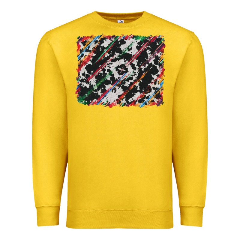 Cowhide And Serape Background Premium Sweatshirt by RanaPortraitStore | Teevron