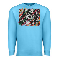 Ocean Blue cowhide and serape background Premium Sweatshirt - RanaPortraitStore