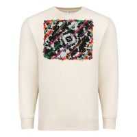 Sandshell cowhide and serape background Premium Sweatshirt - RanaPortraitStore
