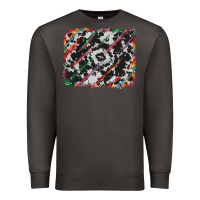 Smoke cowhide and serape background Premium Sweatshirt - RanaPortraitStore