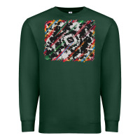 Sports Green cowhide and serape background Premium Sweatshirt - RanaPortraitStore