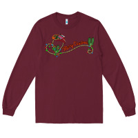 Burgundy merry christmas western Long Sleeve Tee - CowhideDigitalArt
