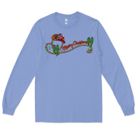 Colony Blue merry christmas western Long Sleeve Tee - CowhideDigitalArt