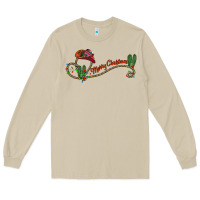 Mushroom merry christmas western Long Sleeve Tee - CowhideDigitalArt