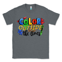 Charcoal Heather Color outside the lines Classic Tee - FaDigitalArtStudio
