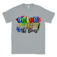 Heather Grey Color outside the lines Classic Tee - FaDigitalArtStudio