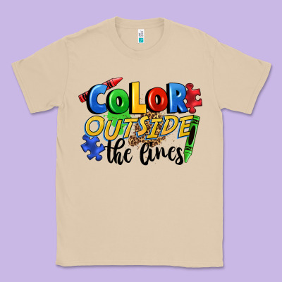 Color Outside The Lines Classic Tee Designed By Fadigitalartstudio