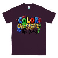 Plum Color outside the lines Classic Tee - FaDigitalArtStudio