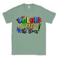 Sage Color outside the lines Classic Tee - FaDigitalArtStudio