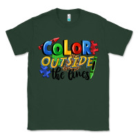 Sports Green Color outside the lines Classic Tee - FaDigitalArtStudio