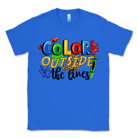 True Royal Color outside the lines Classic Tee - FaDigitalArtStudio